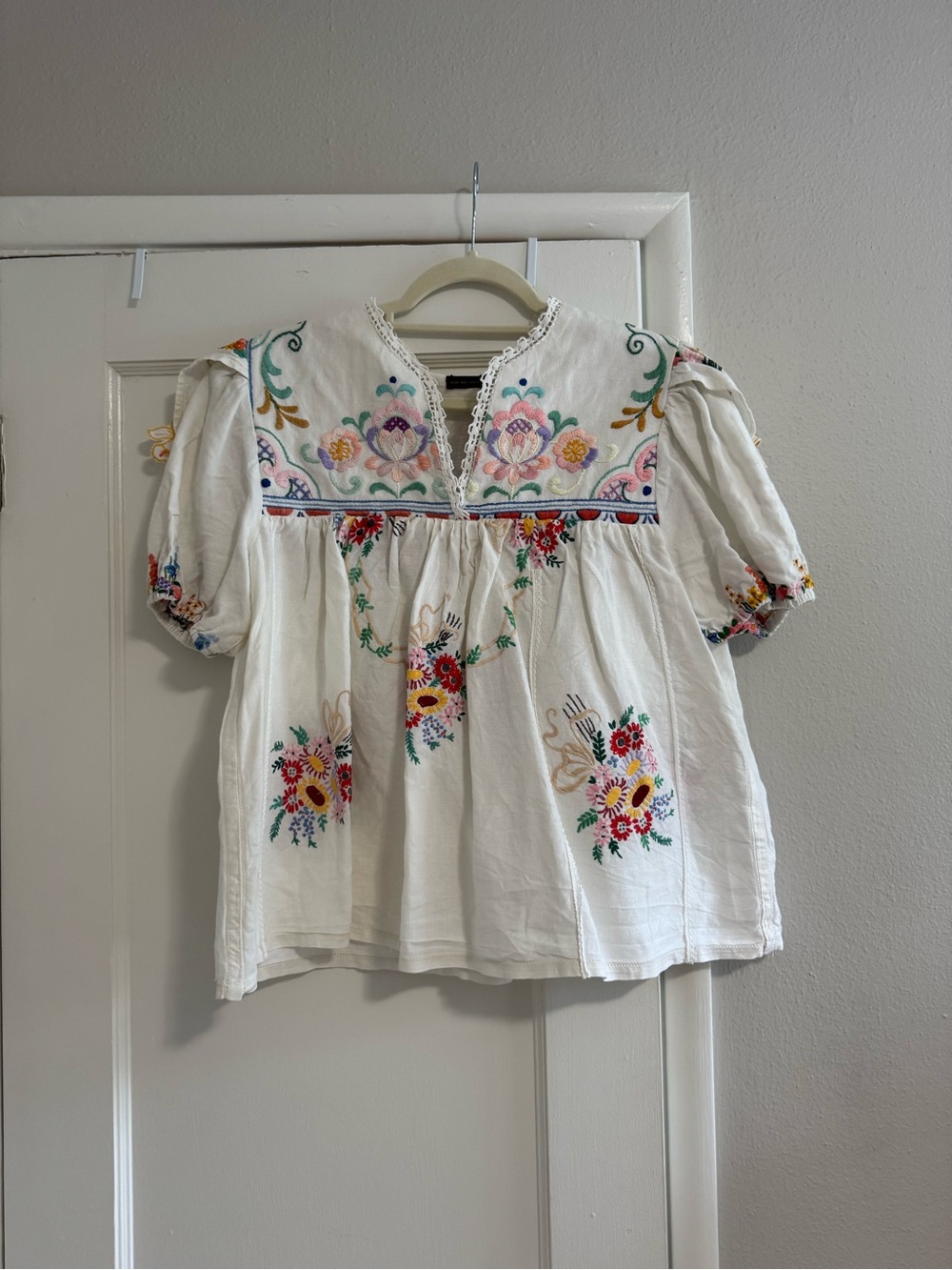 Flawless Vintage Patchwork Flowy Blouse